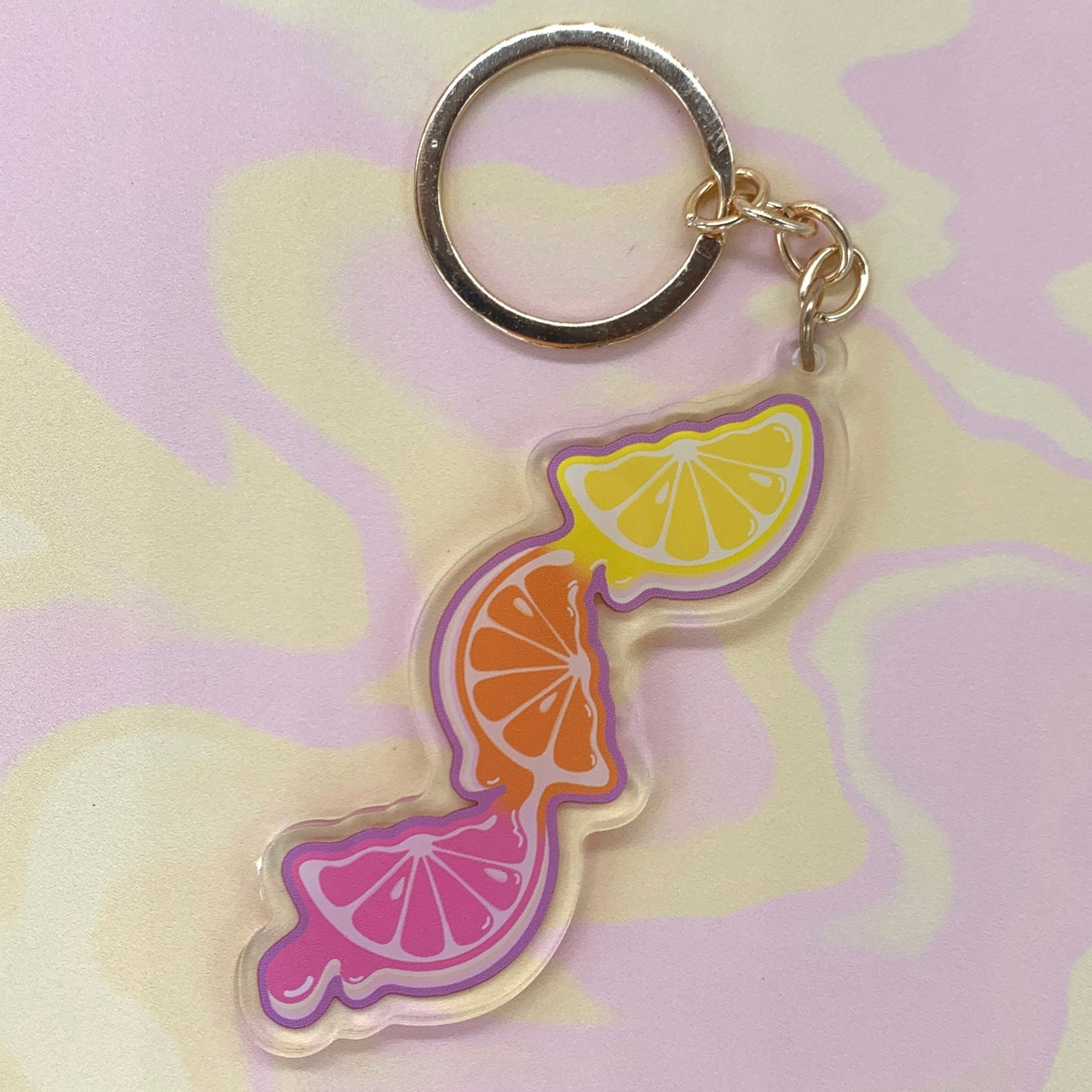 Citrus Drip Keychain