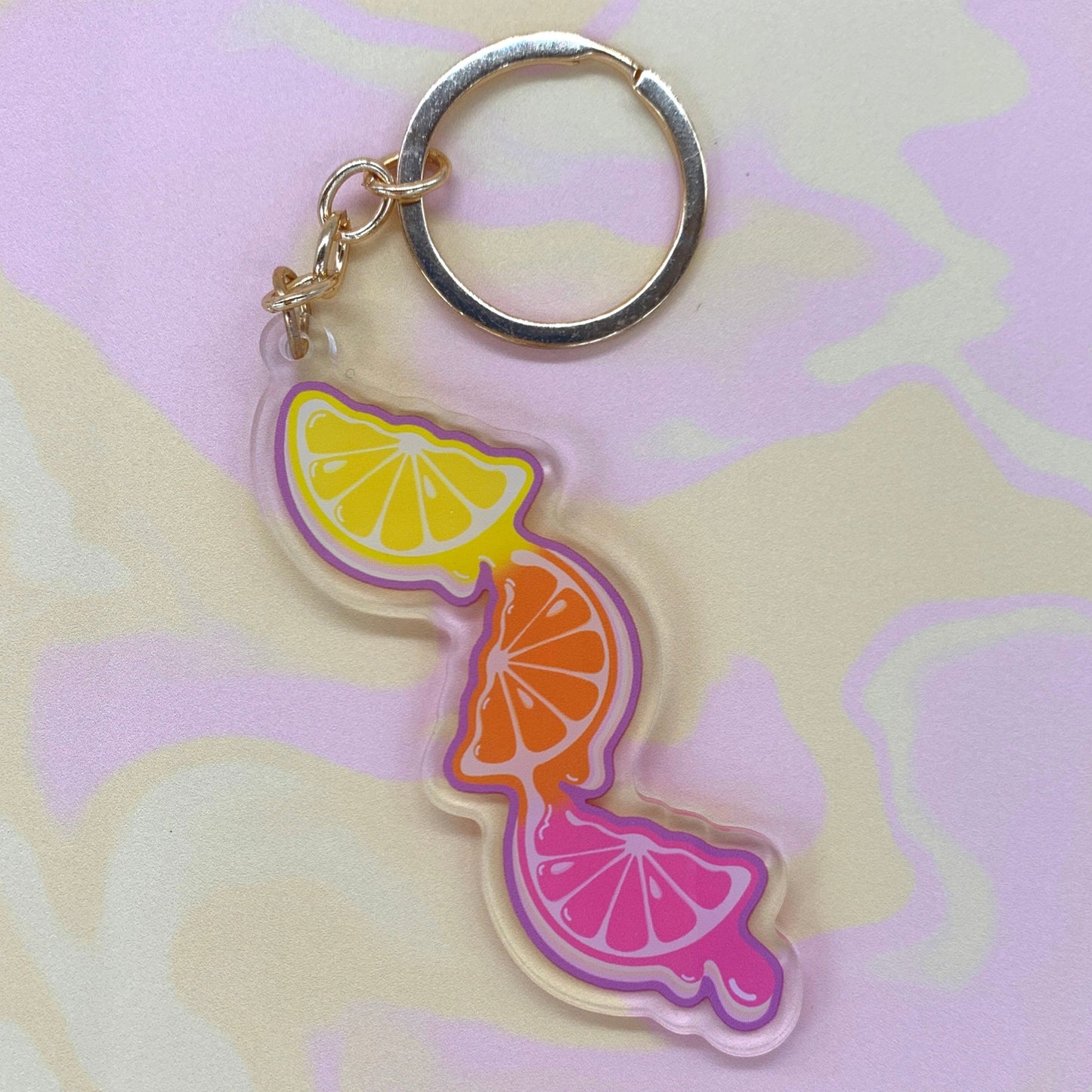 Citrus Drip Keychain