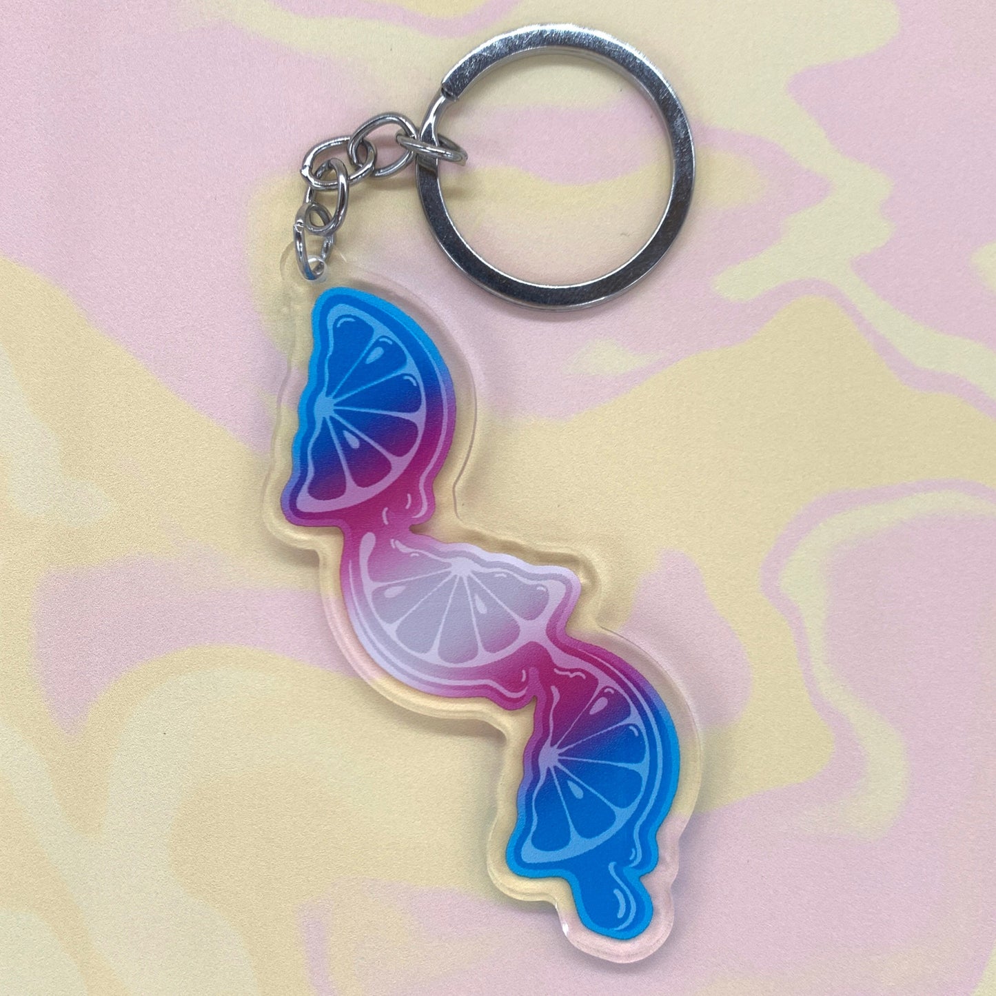 Trans Drip Keychain