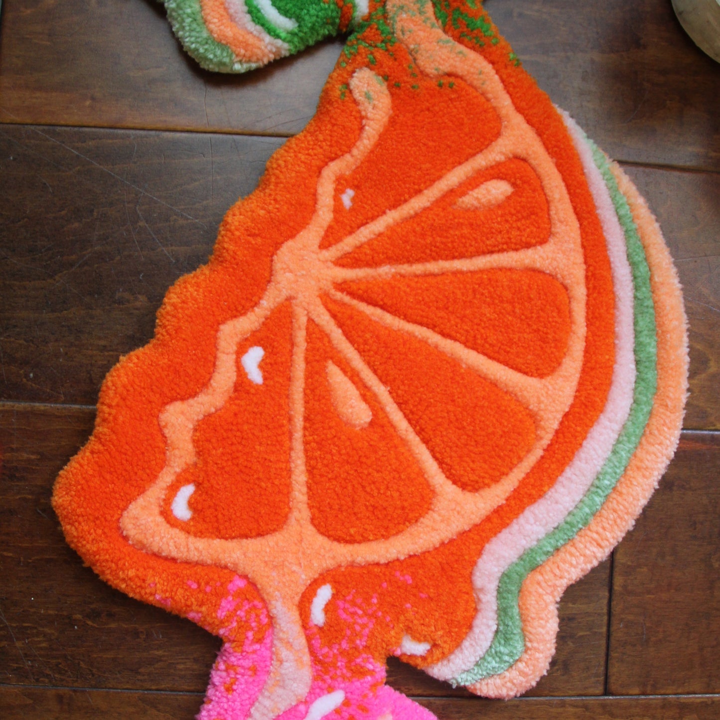 Triple Citrus Drip Rug