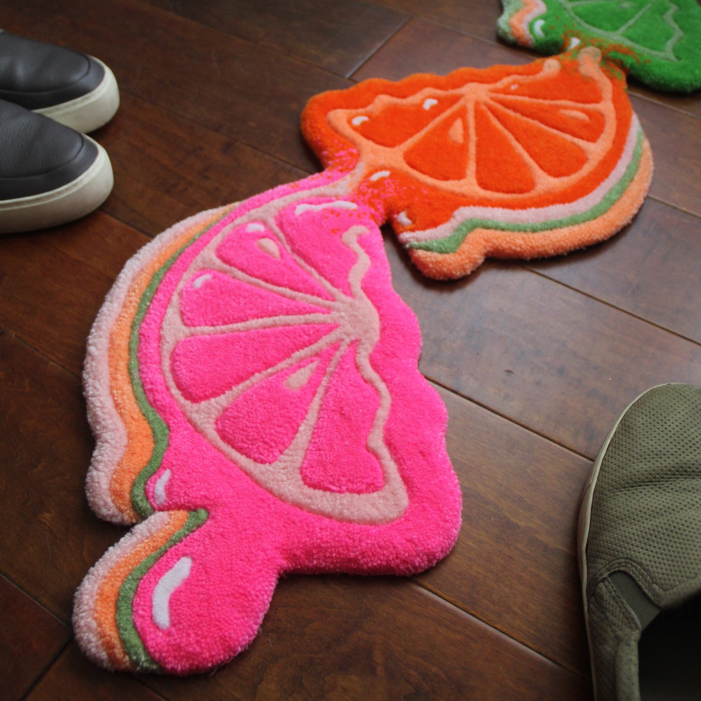 Triple Citrus Drip Rug